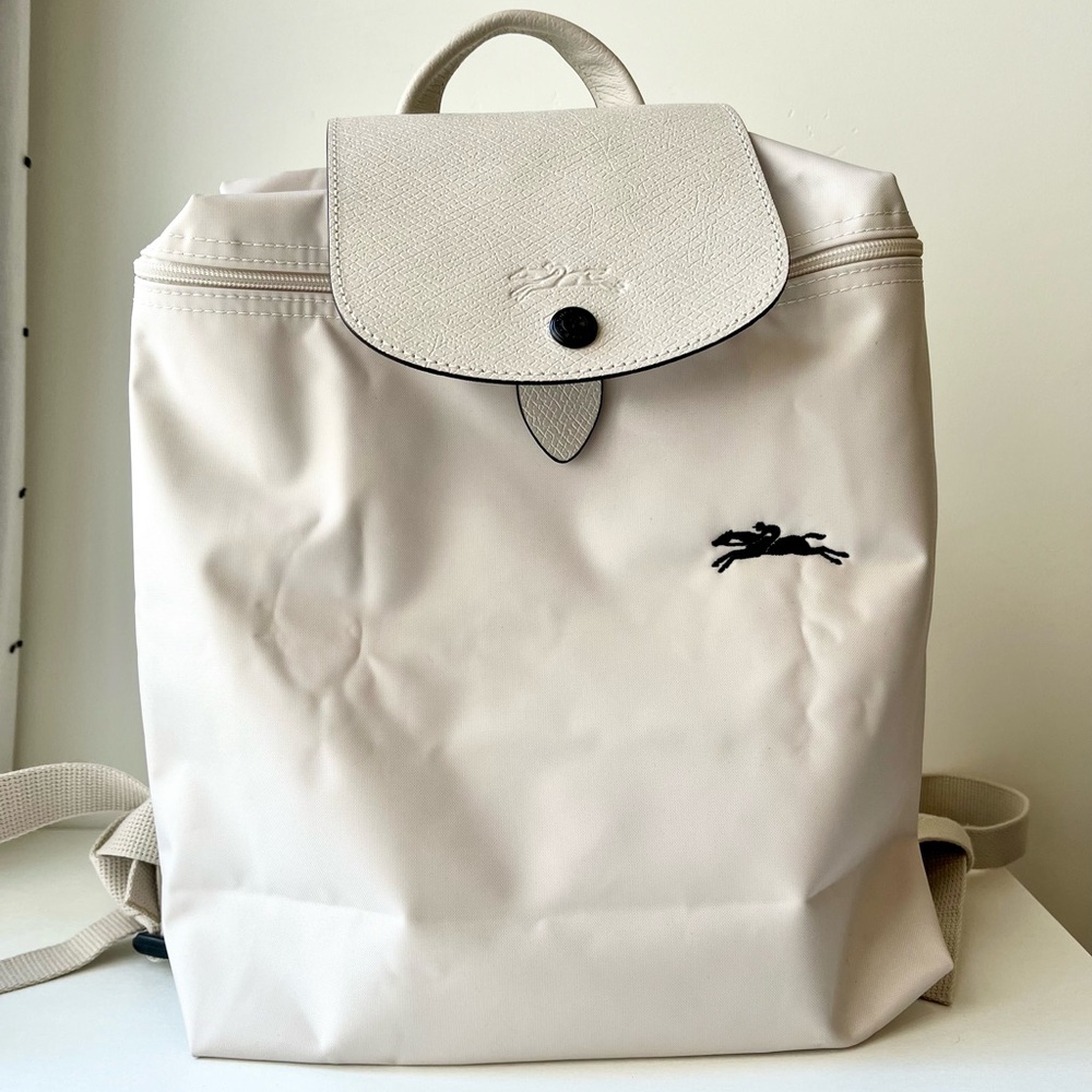 Longchamp Le Pliage Backpack Chalk
